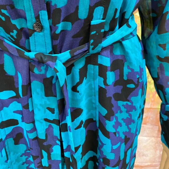 The Limited Sheer Belted Shirtdress with Chemise - Picture 4 of 10